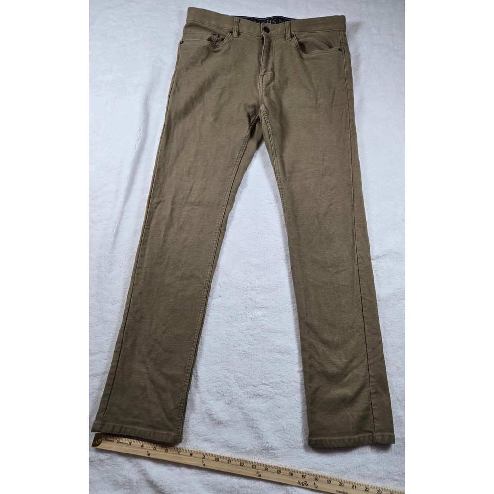 Men's Jachs New York Straight Fit Pants 34x34‎ Tan Item# 1776788